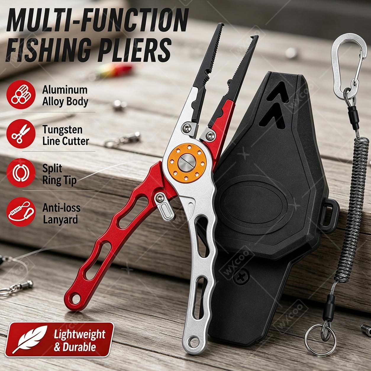 Fishing Hook Sharpener - WXCOO Tang Pembuka Cincin Pemotong Kait
