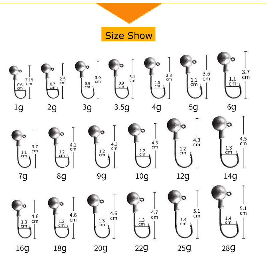 1g 2g 3g 4g 5g 10g 20g 22g 25g - Fishing Hook Assortment ulasan dan harga