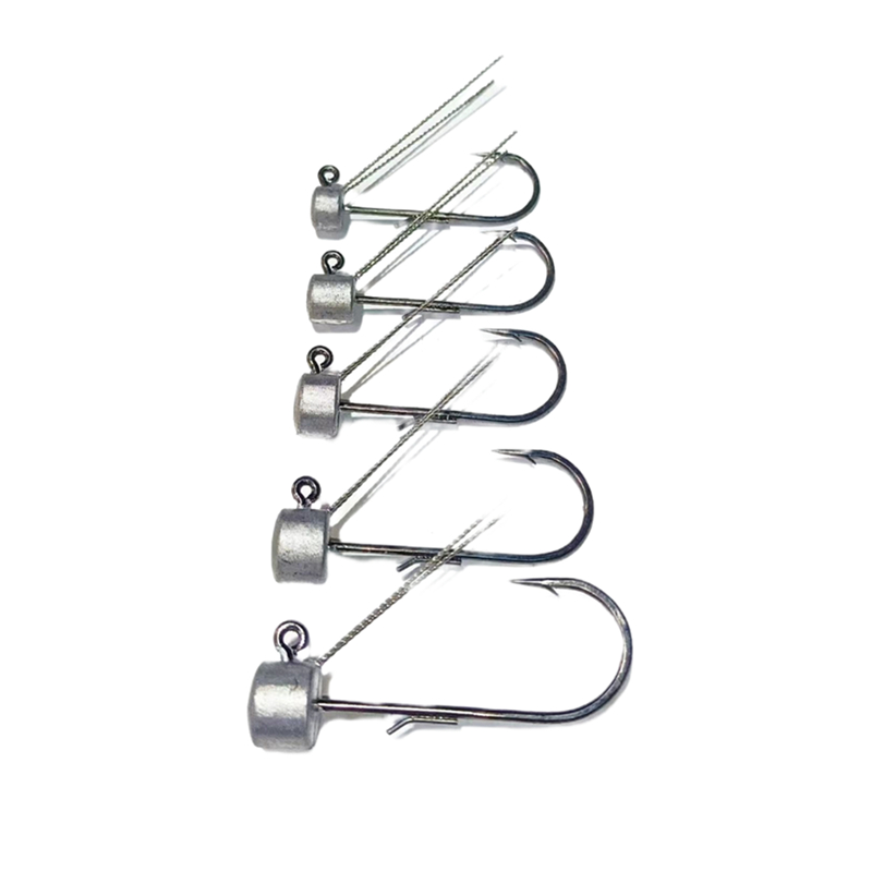 10 buah * pancing bentuk jamur - Fishing Hook Offset ulasan dan harga