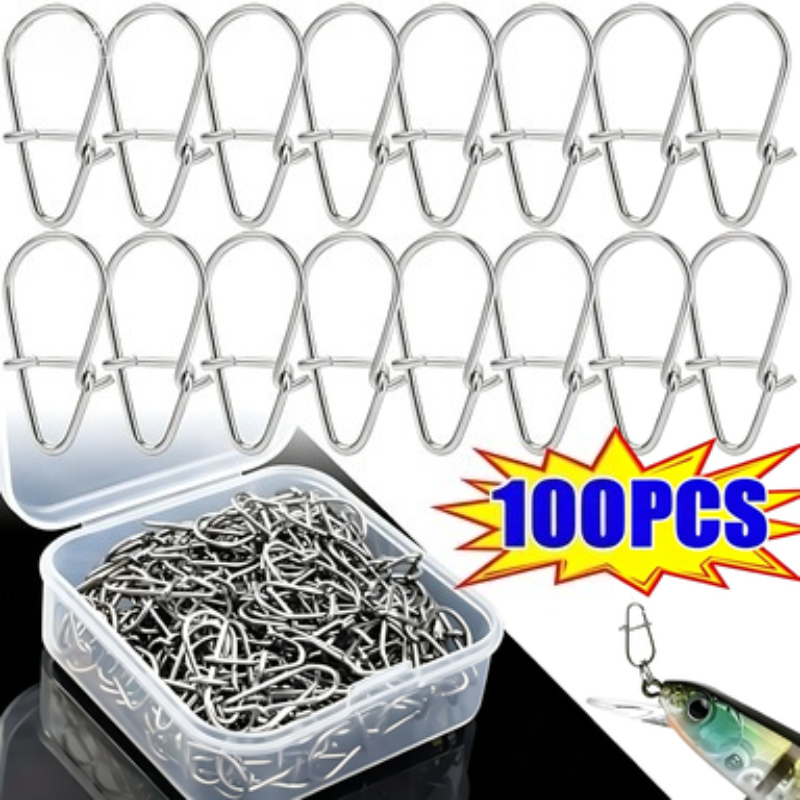 100 Buah Aksesori Klip Pengunc - Fishing Hook Stainless Steel ulasan dan harga